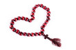Christian wooden rosary in the shape of a heart
