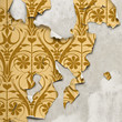 A Grunge Background with Old Peeling Wallpaper A Grunge Background with Old Peeling Wallpaper