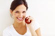 Health is wealth - Young lady with an apple