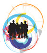 friends. Editable Vector Illustration