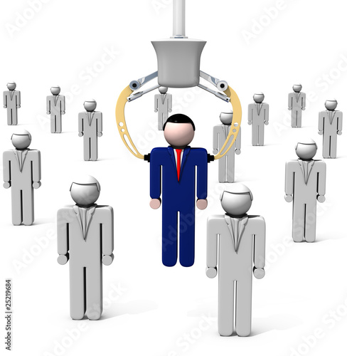 Illustration: Selected man Selected man