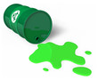Spilled chemical barrel Spilled chemical barrel
