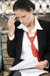 businesswoman with documents