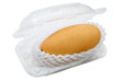 Foto: Fruit of mango transported in plastic container Fruit of mango transported in plastic container