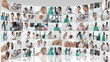 Video: collage of hospital life footage against a white background collage of hospital life footage against a white background