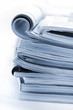 Stack of brochures