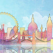 An Artistic Grungy Cityscape of London City
