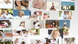 animation representing family life footage
