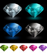 Vector gemstones collection Vector gemstones collection