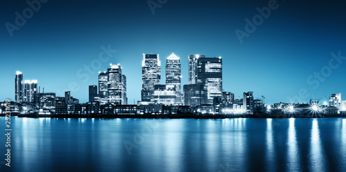 Photo: Panoramic picture of Canary Wharf view from Greenwich. Panoramic picture of Canary Wharf view from Greenwich.