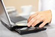 Photo: Woman hand with CD Woman hand with CD