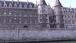 view of Paris from the River Seine
