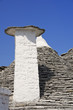 Close up of a Trullo Chimney-pot. Alberobello. Apulia.