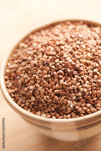 Photo: buckwheat in bowl buckwheat in bowl