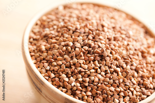 Photo: buckwheat in bowl buckwheat in bowl