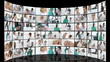 hospital life footages against a black background