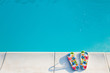 flip-flops near the swimming-pool flip-flops near the swimming-pool