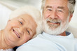 Senior man with a loving mature female