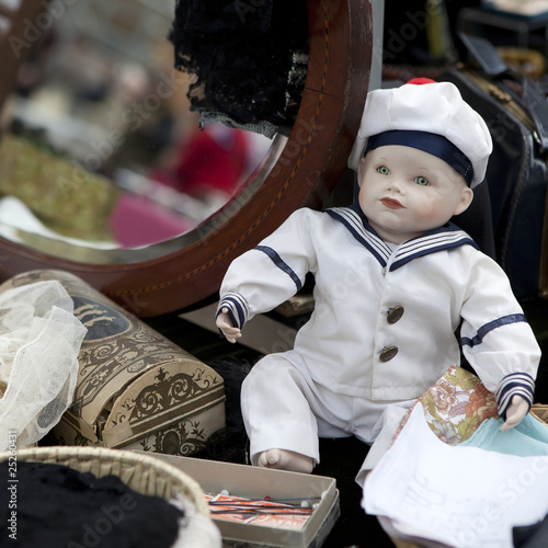 Photo: Doll on flea market in London Doll on flea market in London