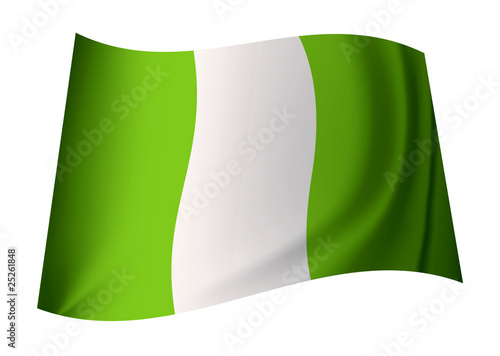 Vektor: Nigerian flag Nigerian flag