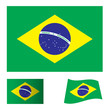 Vektor: brazil flag brazil flag