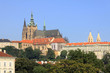 Prague gothic Castle above River Vltava
