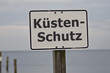 Schild Küstenschutz