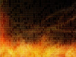 abstract background with glowing numbers