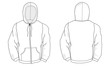 zip hoodie / kaputzen - pullover mit reissverschluss
