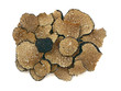 sliced black truffles