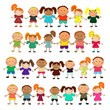 vector happy kids