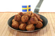 Köttbullar in einer Pfanne