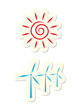 Sun and Turbine Icons
