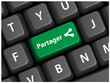 Touche PARTAGER sur Clavier (bouton internet web réseau social) Touche PARTAGER sur Clavier (bouton internet web réseau social)