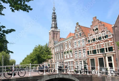 Photo: Bridge and Church Tower in Holland Bridge and Church Tower in Holland