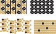 Coffee vector ornaments