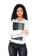 beautiful young student with folder beautiful young student with folder
