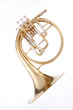French Horn Isolated on White