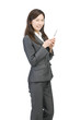 メールする女性社員
