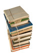 Stack of dusty books