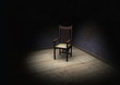 Stuhl im Spotlight