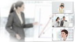 collage of businesswomen with blurred background
