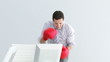 businessman boxing  concept