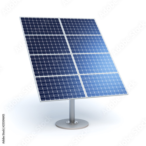 Illustration: Solar module with eight panels Solar module with eight panels
