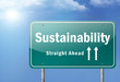 Highway Sign "Sustainability" Highway Sign "Sustainability"