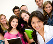Group of university students