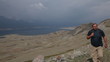 Mountain Hiking in Mongolian Altai at Khoton Nuur lake