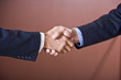 Close up of business handshake