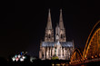 Kölner Dom bei Nacht - cologne cathedral