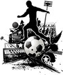 Grunge urban soccer